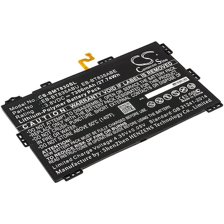 Bsc Preferred Samsung Galaxy Tab S4 2018 Galaxy S4 LTE SM-T835 Tablet Repl. Battery CS-SMT830SL